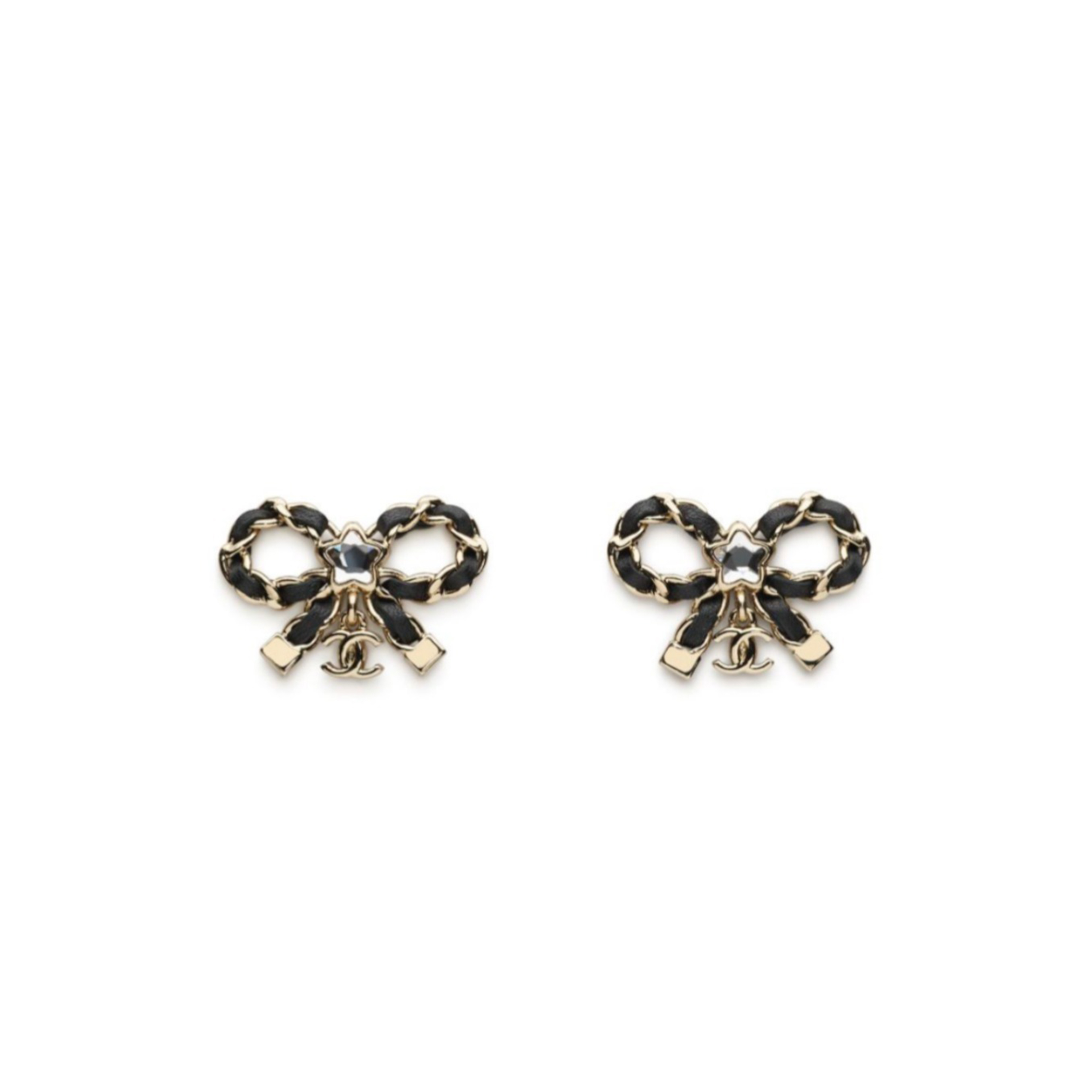 CHANEL BOW AND STAR EARRINGS